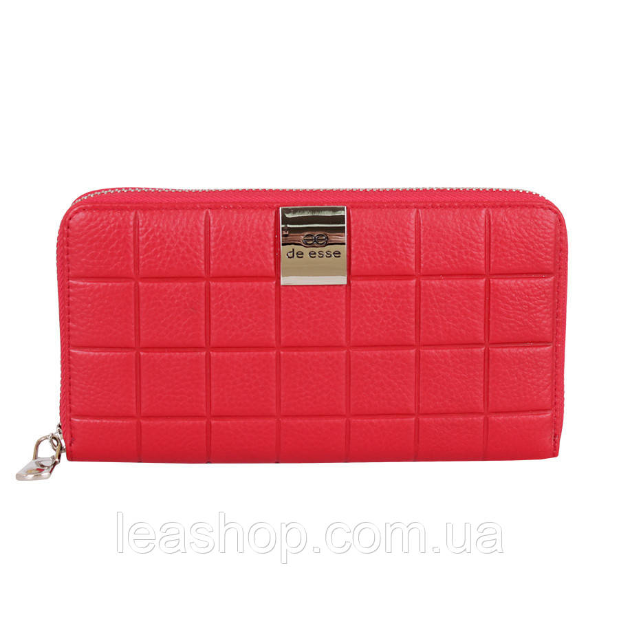 Червоний шкіряний гаманець, фото 1