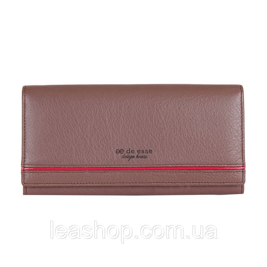 Гаманець Коричневий з матовою натуральної шкіри, фото 1