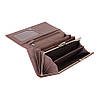 Гаманець Коричневий з матовою натуральної шкіри, фото 4