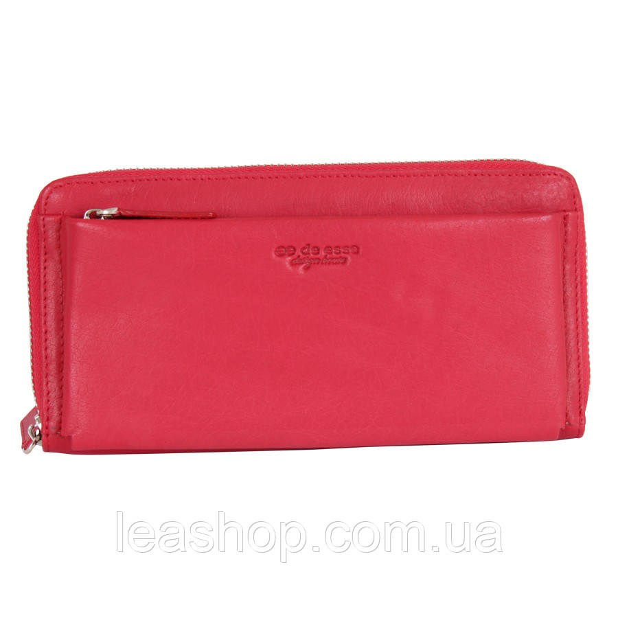 Гаманець з м'якої натуральної шкіри червоний, фото 1
