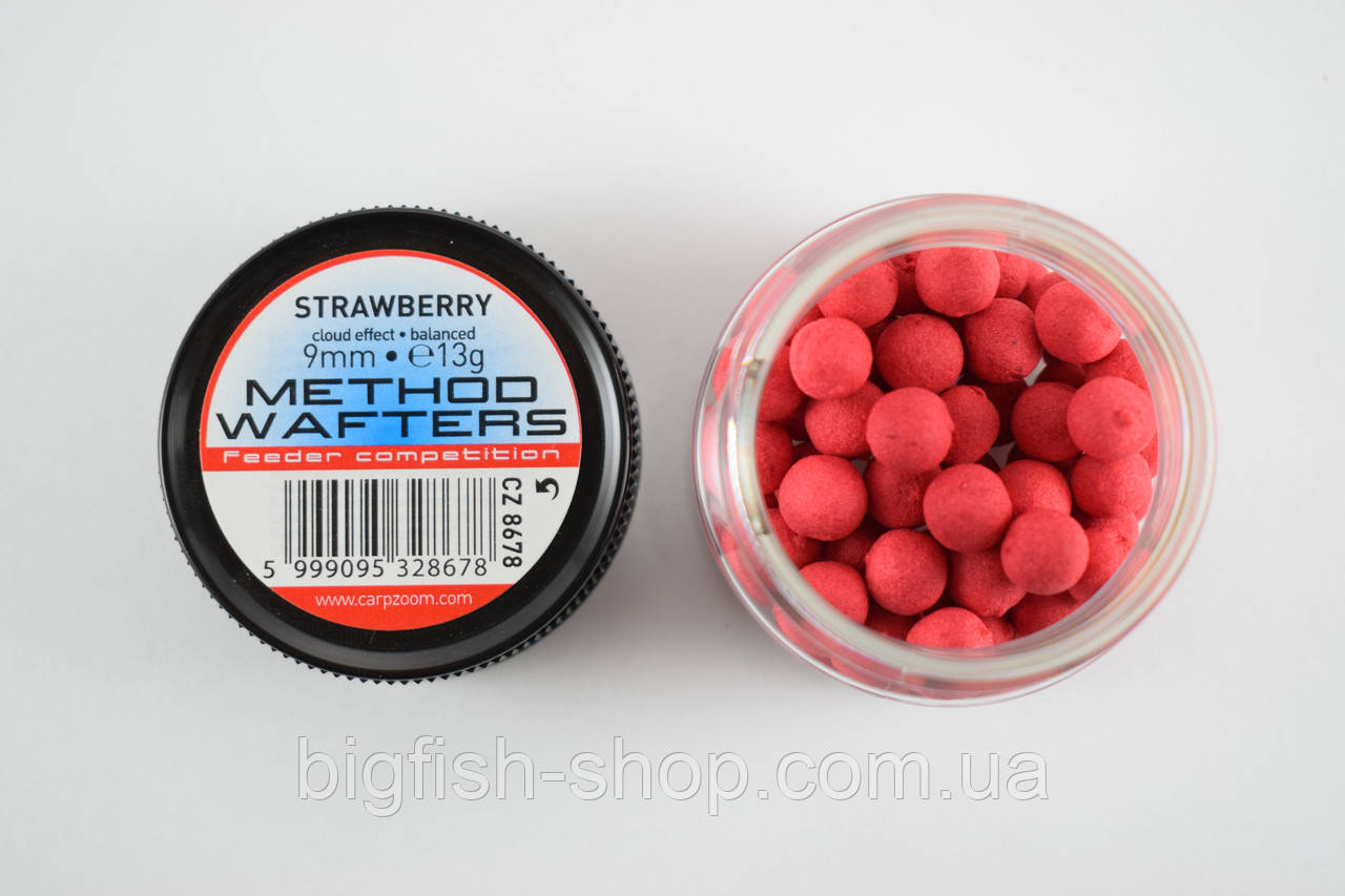 Штучна насадка Carp Zoom Method Wafters (Полуниця)