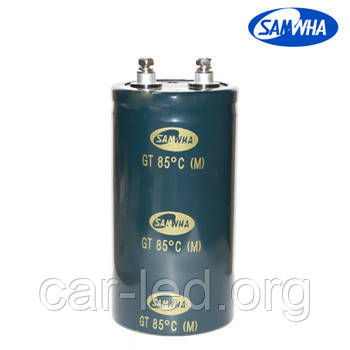 330000mkf - 25v GT 76*120 SAMWHA (клеми з гвинтовим кріпленням) -25 ° C ~ + 85 ° C