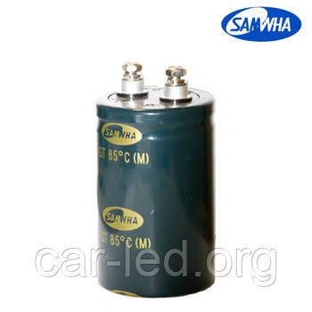 1500mkf - 350v  GT 51*80  SAMWHA (клеми з гвинтовим кріпленням) -25°C ~ + 85°C, фото 1