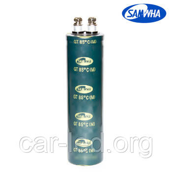 3300mkf - 200v GT 35*120 SAMWHA (клеми з гвинтовим кріпленням) -25°C ~ + 85°C