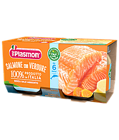 Пюре Plasmon Salmone con Verdure лосось від 6міс. 2х80гр