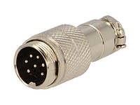 GX16-7 (MIC347) M16 круглый 7-и контактный разъем на кабель "папа"; 5A; 125V; IP55