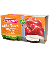 Йогурт Plasmon Mela e Yogurt 2х120гр