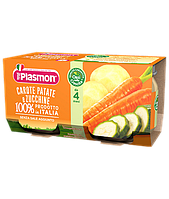 Пюре Plasmon Carote Patate e Zucchine от 4мес. 2х80гр