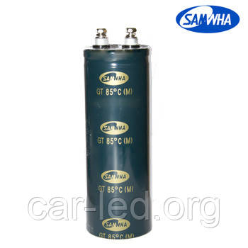 2200mkf - 400v GT 51*140 SAMWHA (клеми з гвинтовим кріпленням) -25°C ~ + 85°C