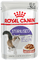 Консервы для стерилизованных кошек от 1 года Royal Canin Sterilised тонкие кусочки в соусе 85 г