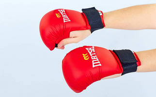 Рукавиці (накладки, битки) для карате Matsa червоні (р-р L)