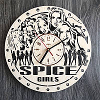 Бесшумные настенные часы из дерева «Spice Girls»