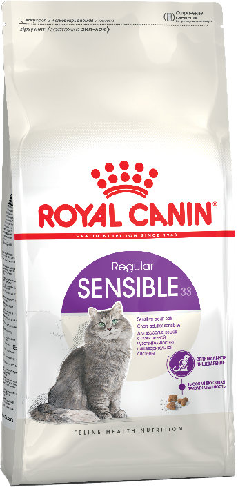 Royal Canin Sensible 2 кг сухий корм для дорослих кішок з чутливим травленням