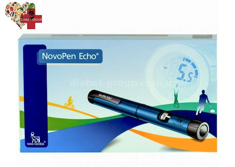 Шприц-ручка НовоПен Эхо (NovoPen Echo) (синяя)