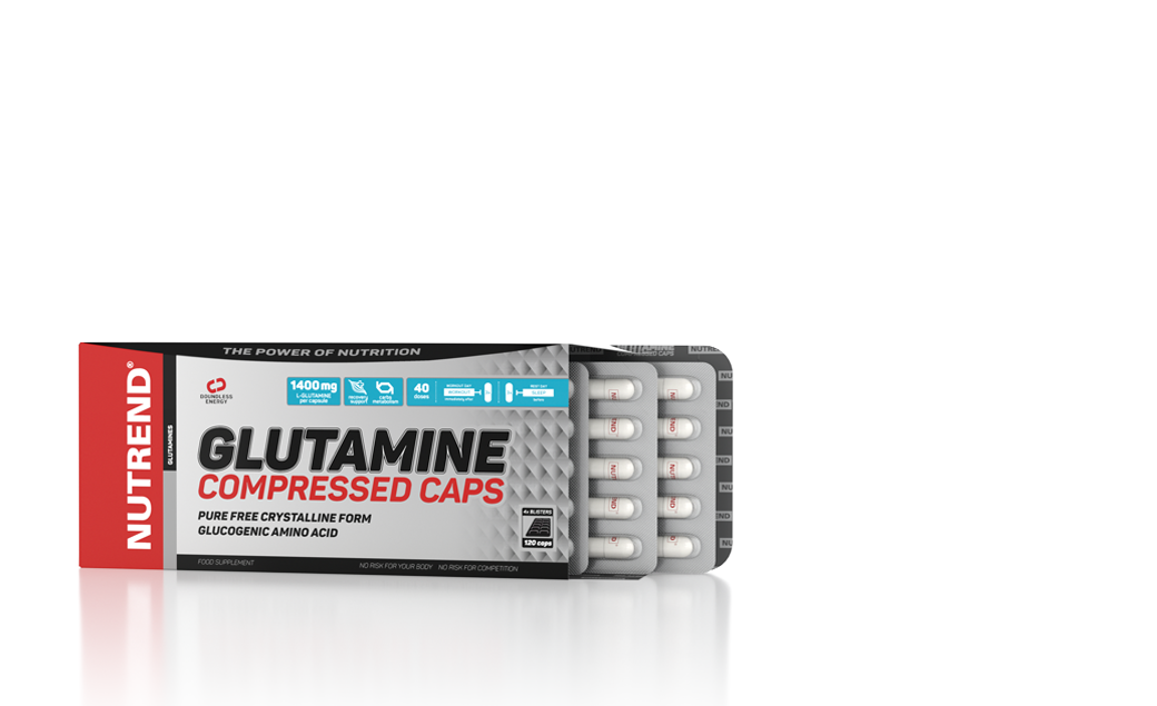 Глутамін Nutrend Glutamine Compressed Caps 120 Caps