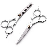 Набор парикмахерских ножниц 6.0 дюймов (прямые и филировочные) в блистере