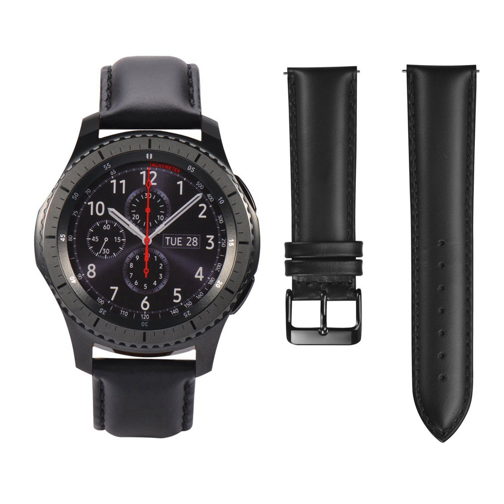 Шкіряний ремінець Primo для годин Samsung Gear S3 Classic SM-R770/Frontier RM-760 - Black