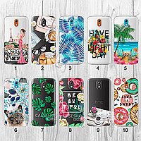 Силиконовый чехол с рисунком для HTC Desire 326G (new collection)