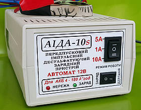 Зарядне передпускове АІДА-10s-автомат. імпульсне десульфатувальне для АКБ 4-180А*год, режим зберігання