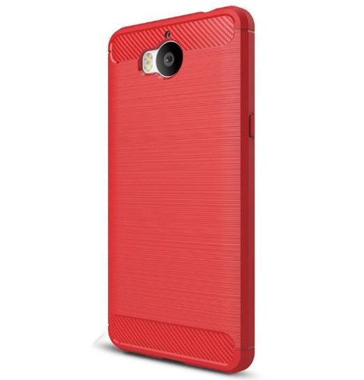 Чохол PRIMO Carbon Fiber Series для Huawei Y5 2017 - Red