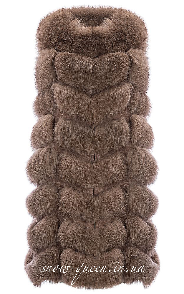 Жилет із фінського песця 90 см., фото 1