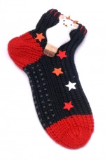 Жіночі шкарпетки тапочки з аплікацією, фото 1