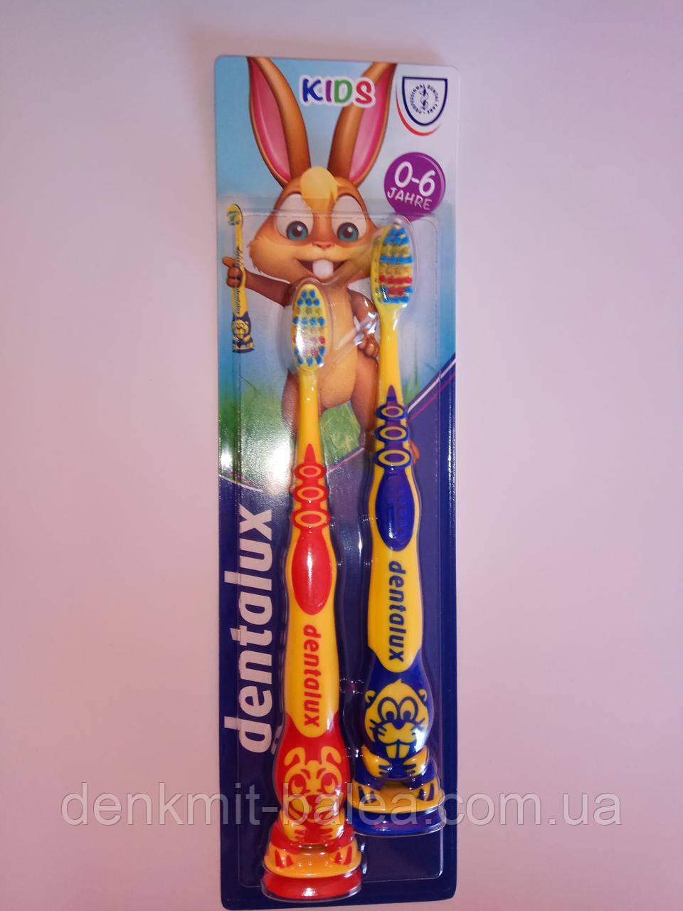 Зубна щітка для дітей 0-6 років Dentalux Kids 2 шт., фото 1