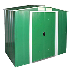 Сарай металевий ECO 202x182x181 см зелений з білим