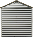 Сарай пластиковий Storemax 209x206x234 см слонова кістка, коричневий дах, фото 10