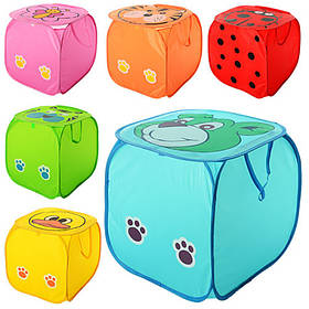 Кошик для іграшок "Тварина",висота 45см,кришка-липучка, ручки, 6 видів, M2508