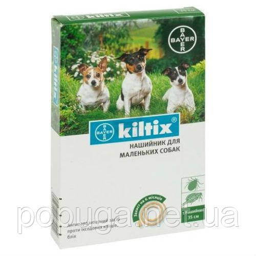 Bayer Kiltix (Кілтикс) Нашийник проти бліх і кліщів для маленьких собак, 35 см