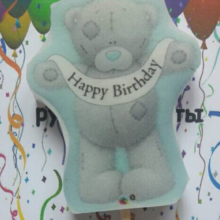 Свічка святкова для торта "Ведмедик Тедді"