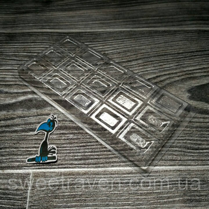 Пластикова форма для шоколаду Плитка шоколаду 5, фото 1