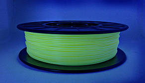 Нитка ABS-X (АБС-X) пластик для 3D принтера, Жовтий флюр, світловідбивний (1.75 мм/0.5 кг)