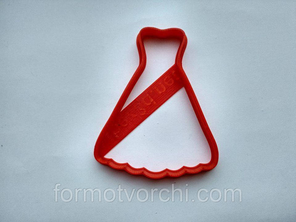 3D-формочки-вирубки для пряників "Весільна сукня 3"