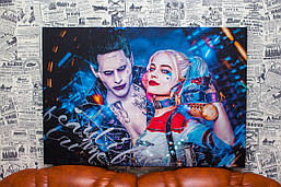 Картина на полотні "Харлі Квінн. Harley Quinn. Джокер.Joker" 60х40 см.