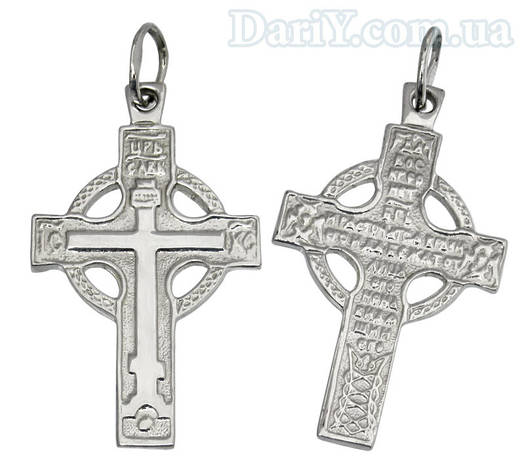 Срібний хрестик з молитвою 1015кр. DARIY 1015кр, фото 2