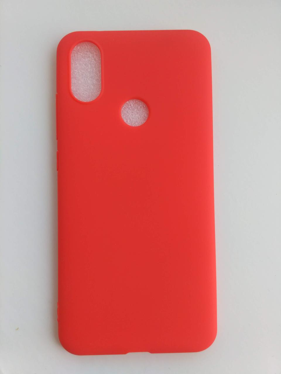 Силіконовий чохол для Xiaomi Mi 6X / Mi A2 червоний матовий Червоний 1773P