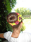 Шпильки для волосся з квіткою з фоамирана ручної роботи "Кульбаба", фото 3
