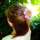 Шпильки для волосся з квітами ручної роботи "Трояндочки Жовті", фото 5