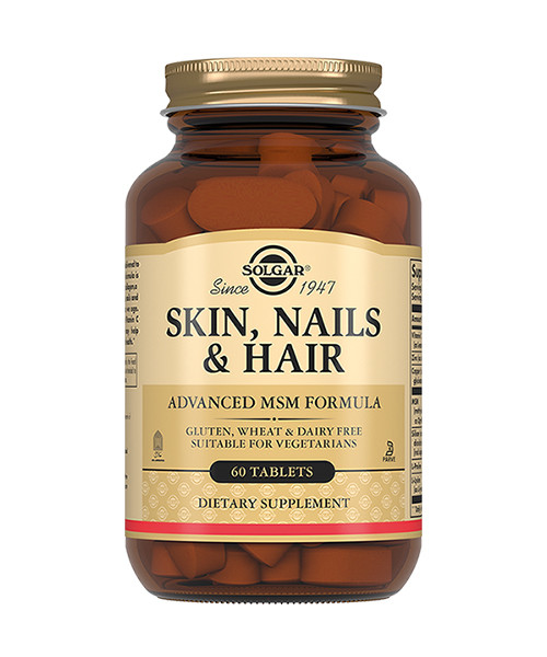 Вітаміни Solgar для шкіри, нігтів і волосся (Skin, Nails, Hair) 60 таблеток