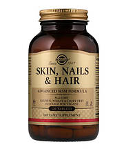 Вітаміни Solgar для шкіри, нігтів і волосся (Skin, Nails, Hair) 120 таблеток