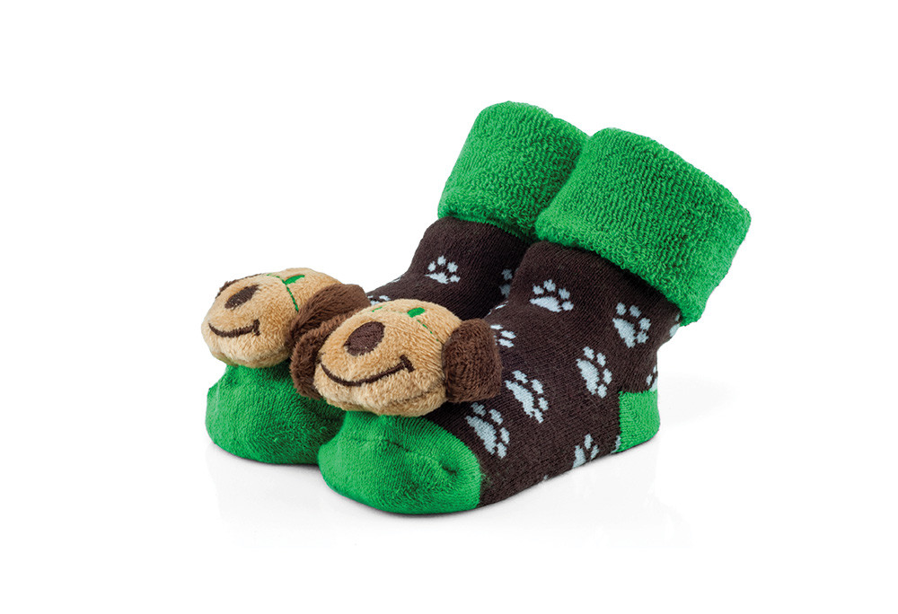 Шкарпетки махрові з іграшкою-брязкальцем RATTLE