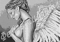 Схема для вышивки бисером Девушка-Ангел