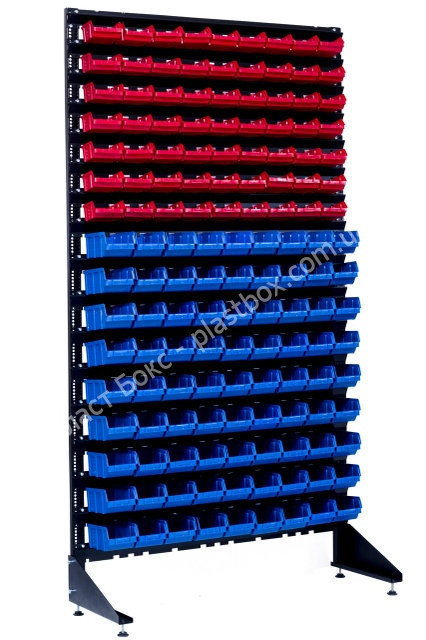 Стеллаж с пластиковыми контейнерами для крепежа (ID#723859640), цена ...