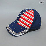 Кепка зі стразами для хлопчика. 53-56 см, фото 2