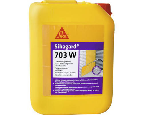 Гідрофобізуюча пропитка сіка для захисту фасадів Sika Sikagard-703 W 5 л, фото 2