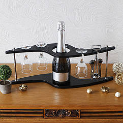 Набір для вина Зигзаг на 3 келихи Гранд Презент SS09188