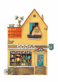 Листівка "Книжний магазин"