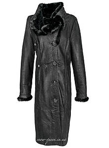 Жіноча дублянка з лазерною обробкою 110 см.